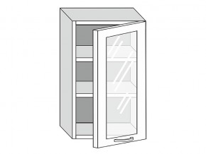 19.50.3 Шкаф настенный (h=913) на 500мм с 1-ой стекл. дверцей в Кизеле - kizel.magazin-mebel74.ru | фото