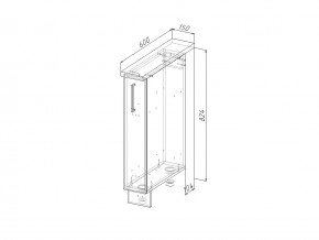 НМ 15 Модуль нижний 150 мм Без Столешницы в Кизеле - kizel.magazin-mebel74.ru | фото