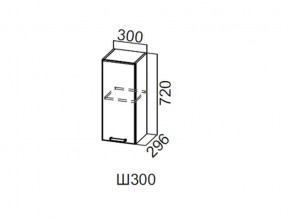 Ш300/720 Шкаф навесной 300/720 в Кизеле - kizel.magazin-mebel74.ru | фото