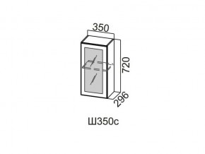 Ш350с/720 Шкаф навесной 350/720 (со стеклом) в Кизеле - kizel.magazin-mebel74.ru | фото