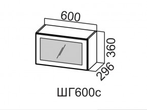 ШГ600с/360 Шкаф навесной 600/360 (горизонт. со стеклом) в Кизеле - kizel.magazin-mebel74.ru | фото