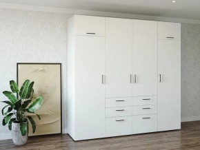 Шкаф распашной 2400Б Жемчуг в Кизеле - kizel.magazin-mebel74.ru | фото